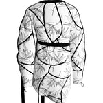 Load image into Gallery viewer, Couture coat back, monochrome
