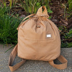 Load image into Gallery viewer, Lexus drawstring bag, Tan Cotton
